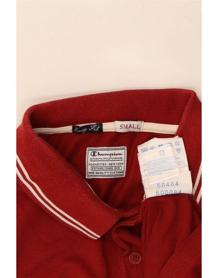 CHAMPION Ανδρικό πουκάμισο Polo Easy Fit Μικρό κόκκινο βαμβακερό