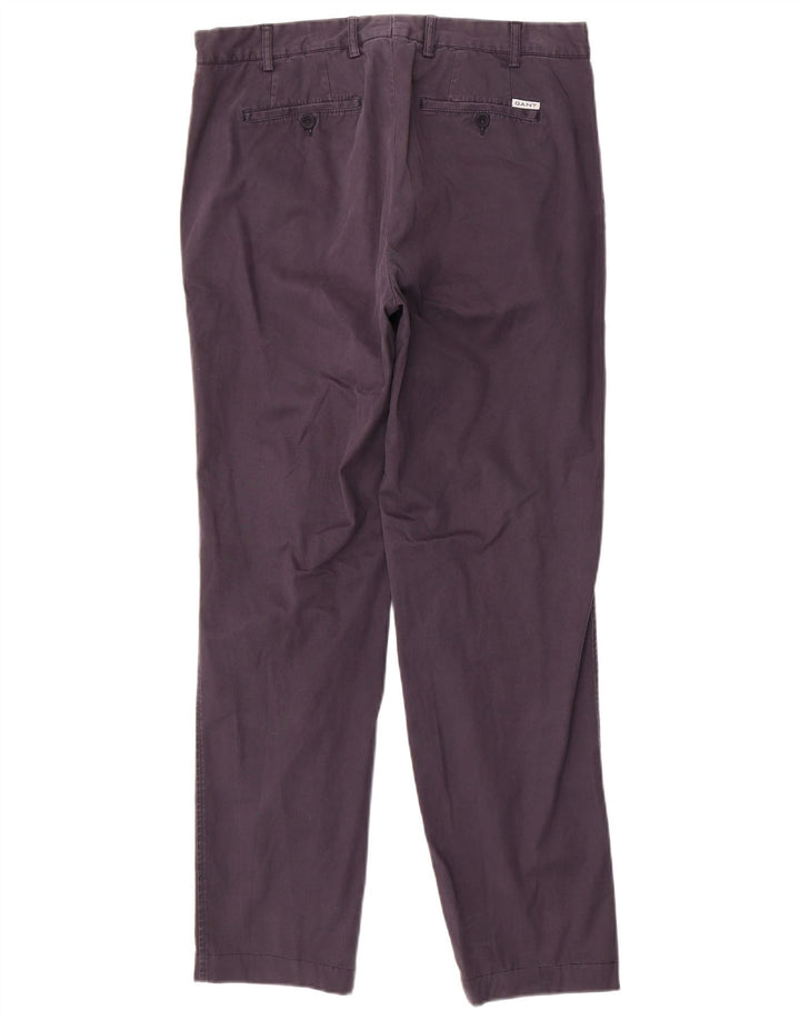GANT Mens Regular Fit Chino Trousers W34 L31 Navy Blue