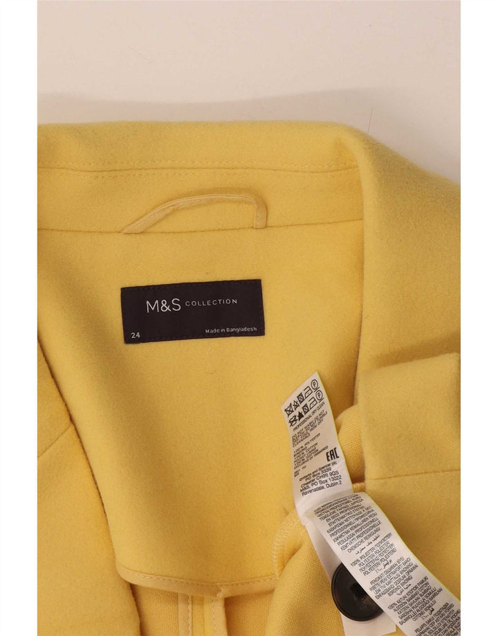 Marks & Spencer Γυναικείο Πανωφόρι UK 24 4XL Κίτρινο Βαμβακερό