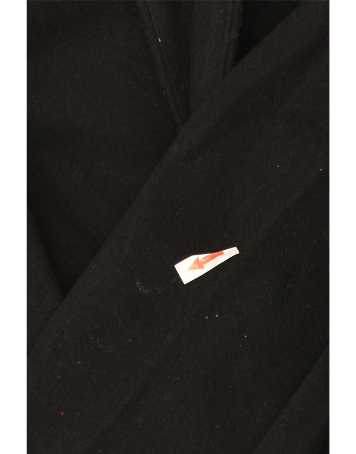 Γυναικείο παλτό ZARA με κουκούλα UK 16 Large Black Polyester