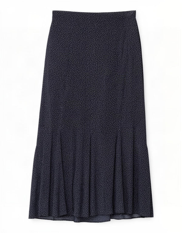 Marks & Spencer Γυναικεία φούστα σε γραμμή Α UK 10 Small W30 Navy Blue Spotted