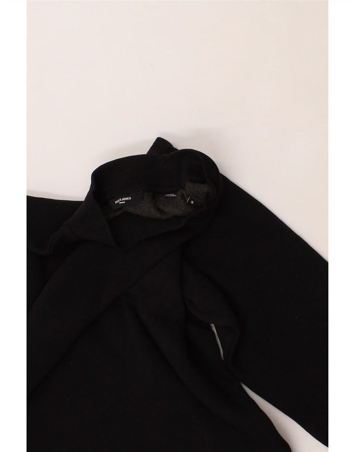 JACK & JONES Mens Sweatshirt Jumper Small Black Cotton Vintage Jack & Jones and Second-Hand Jack & Jones from Messina Hembry 
