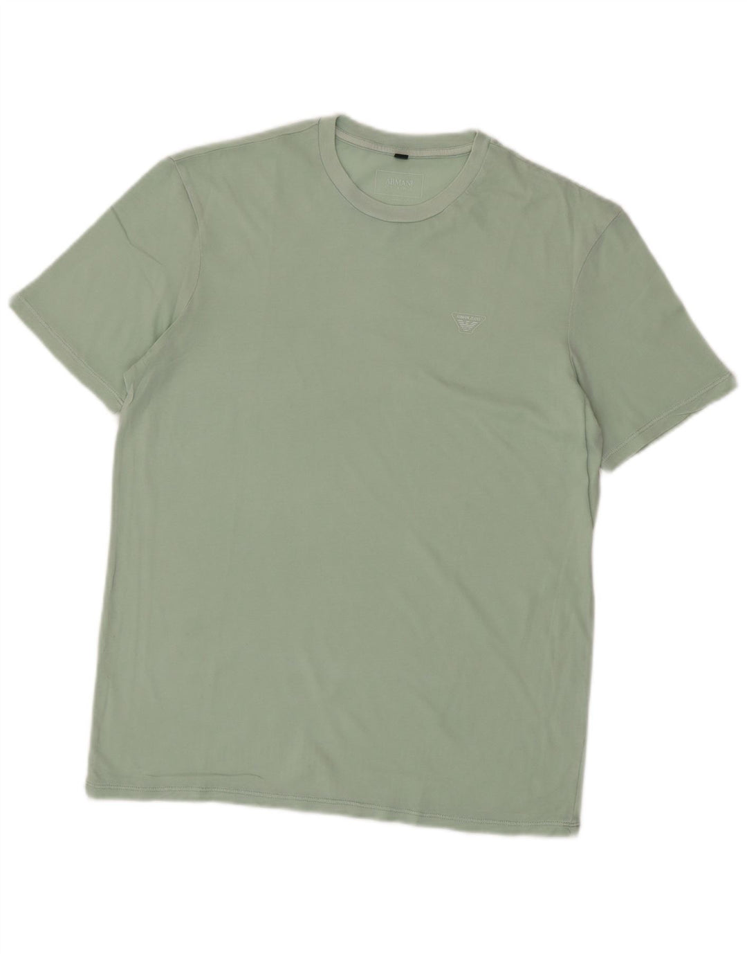 ARMANI JEANS Ανδρικό T-Shirt Top Μικρό πράσινο βαμβακερό