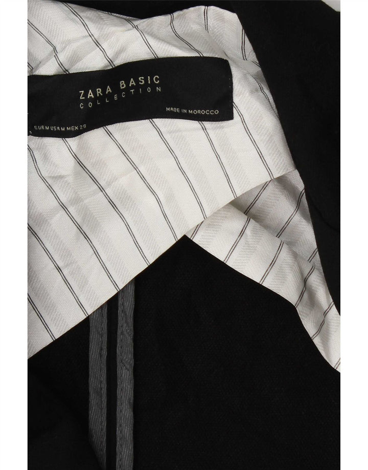 Zara Γυναικείο Σακάκι Μπλέιζερ UK 14 Μεσαίου Μαύρου Πολυεστέρα