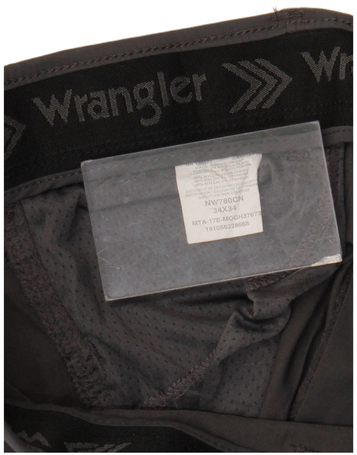 Ανδρικό ίσιο παντελόνι Cargo WRANGLER W34 L34 Γκρι νάιλον