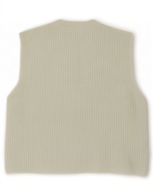 Zara Γυναικείο γιλέκο Crop Tank Top UK 10 Small Green Cotton