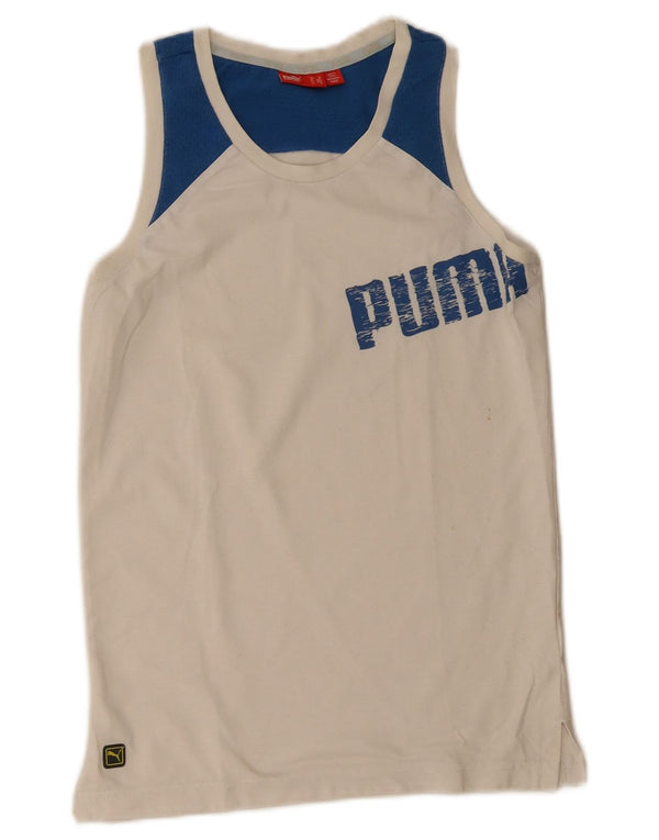 Ανδρικό γραφικό γιλέκο Puma Top XS White Colourblock
