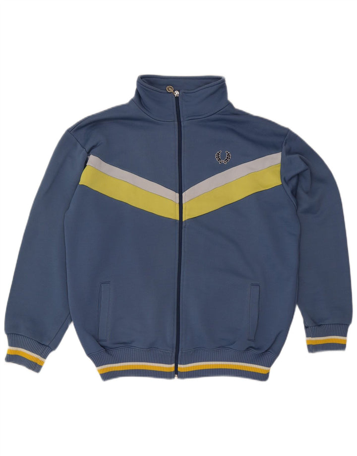 Ανδρική φόρμα Fred Perry Μπουφάν μεσαίου μπλε χρώματος βαμβακερό