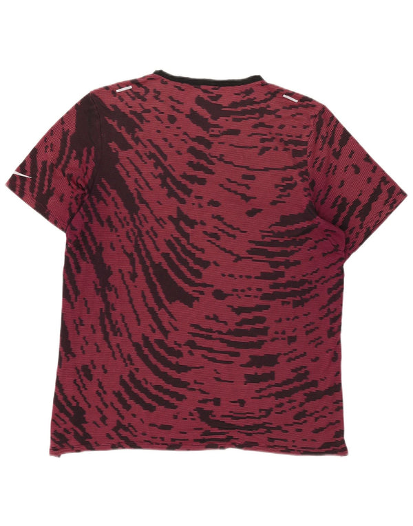 Ανδρικό T-shirt Nike Dri Fit Top Large Burgundy Tie Dye Polyester