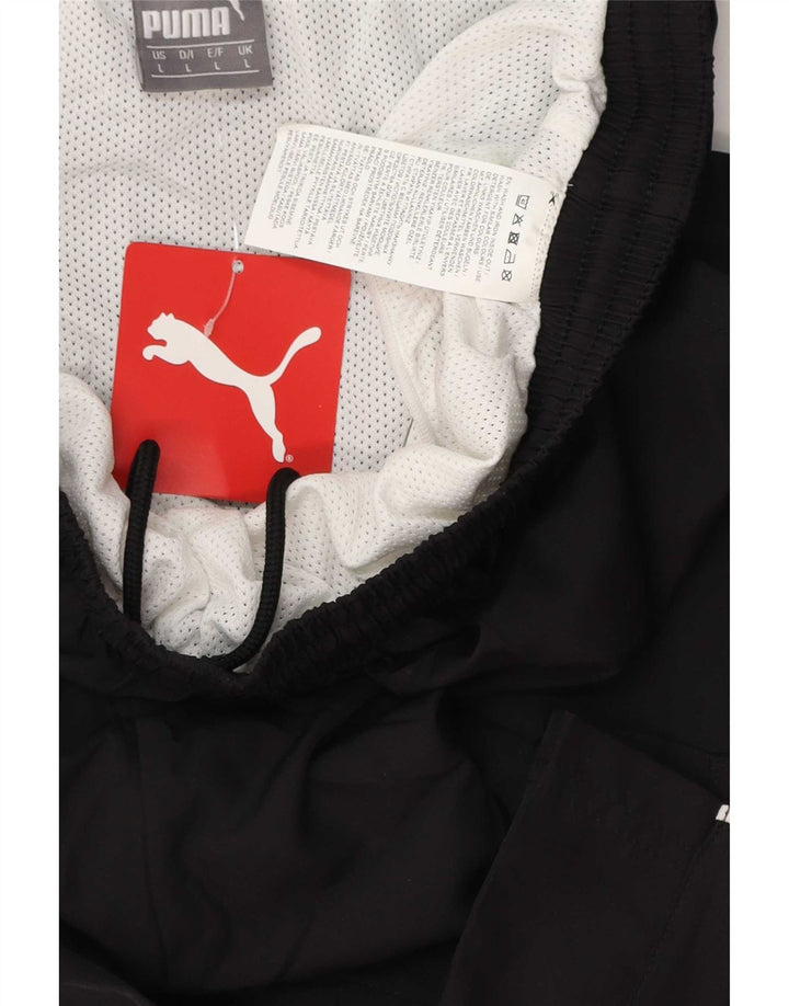 Ανδρικό αθλητικό σορτς Puma μεγάλο μαύρο πολυεστέρα