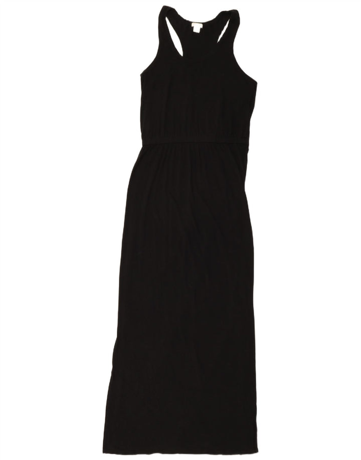 J. CREW Womens Sleeveless Maxi Dress UK 10 Small Black