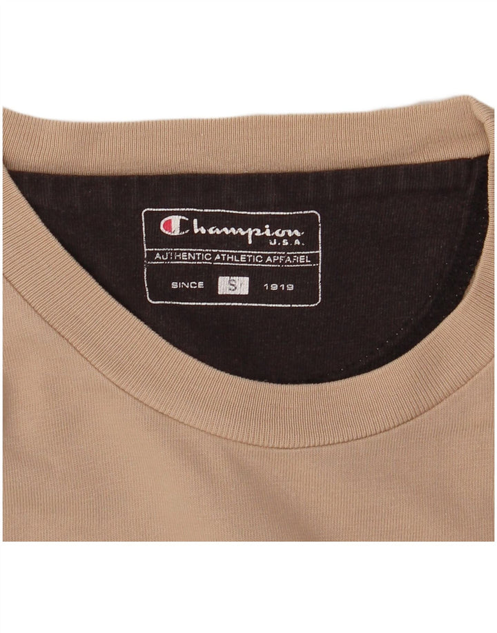 Ανδρικό γραφικό T-Shirt Champion Top Small Beige