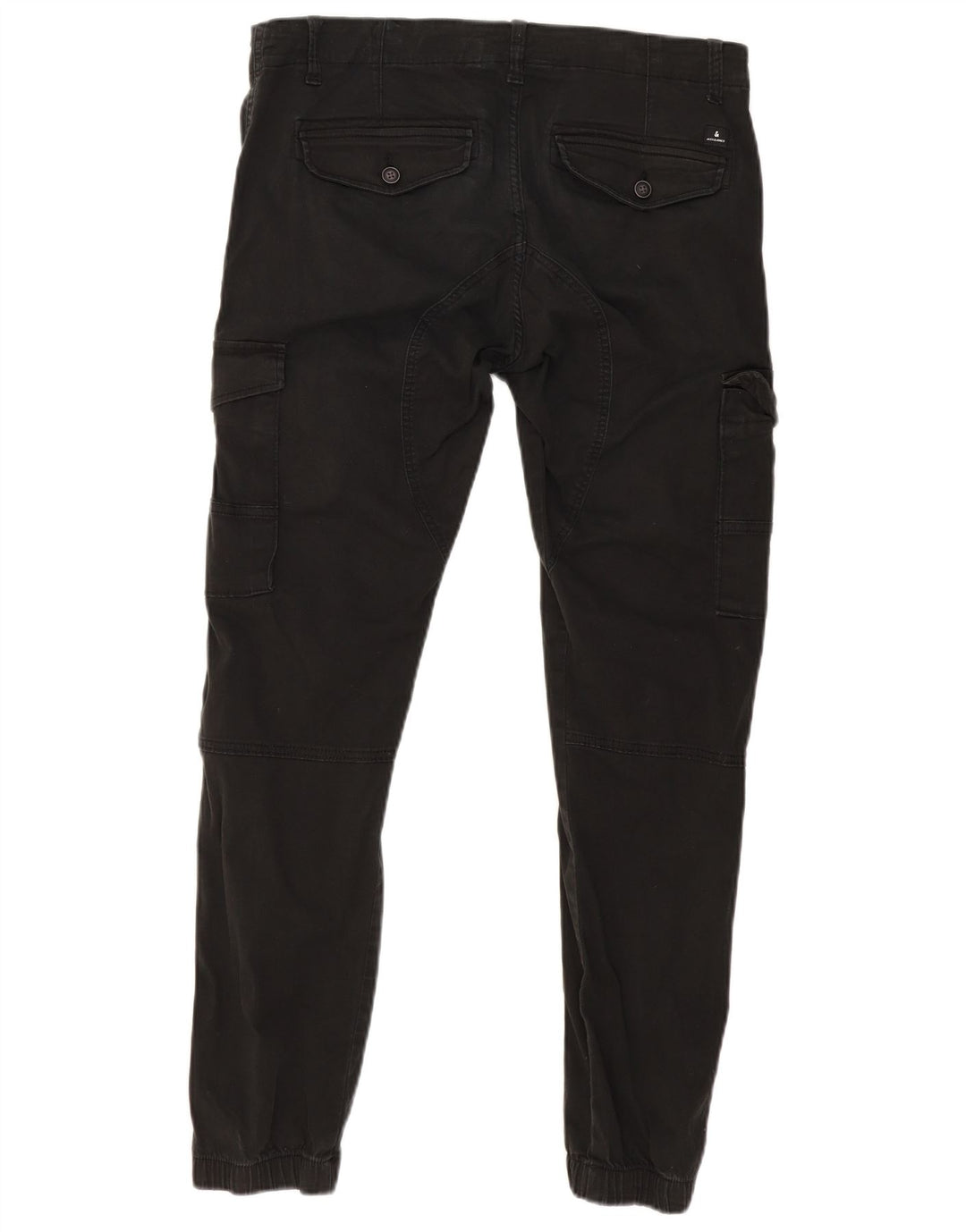 JACK & JONES Ανδρικό παντελόνι Joggers Cargo W34 L30 Μαύρο βαμβακερό