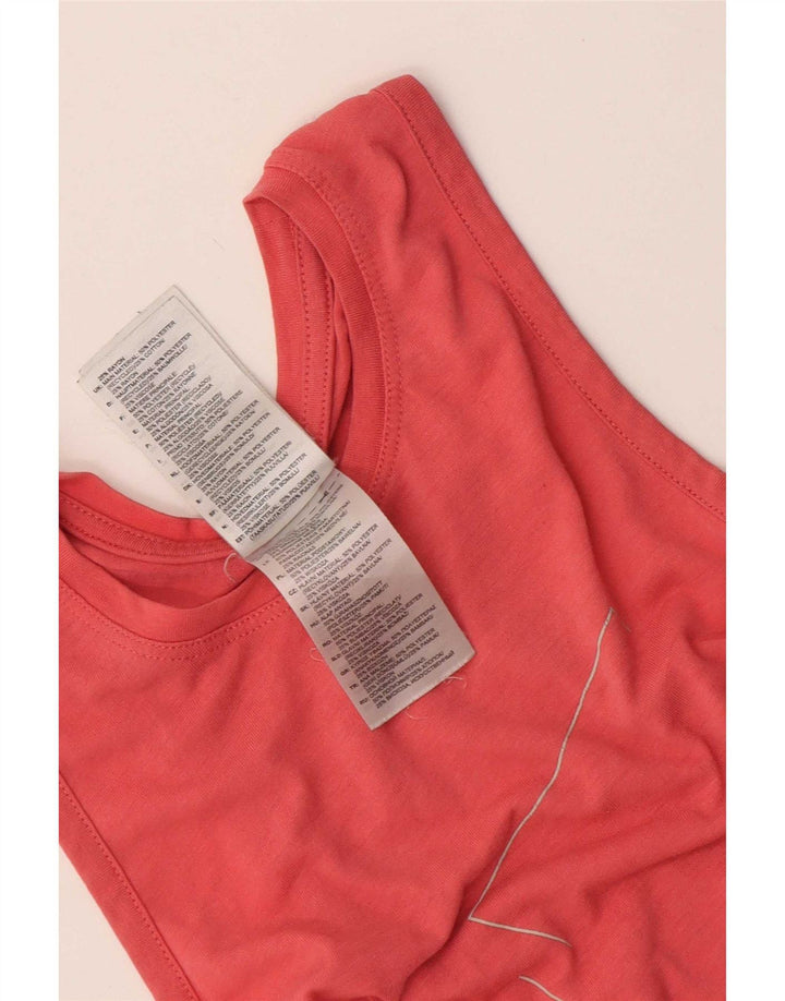 Γυναικείο γραφικό γιλέκο Adidas Top UK 8/10 Small Pink Polyester