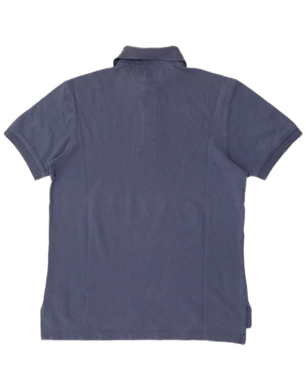 Tommy Hilfiger Ανδρικό πουκάμισο Polo Μικρό Navy Blue από βαμβάκι