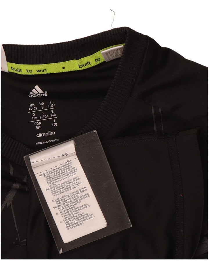 Γραφικό T-shirt Adidas Boys MESSI Top 9-10 Years Black Polyester