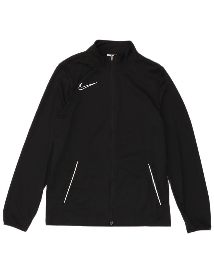 Μπουφάν Nike Boys Dri Fit αθλητική φόρμα 13-14 ετών XL μαύρο πολυεστέρα