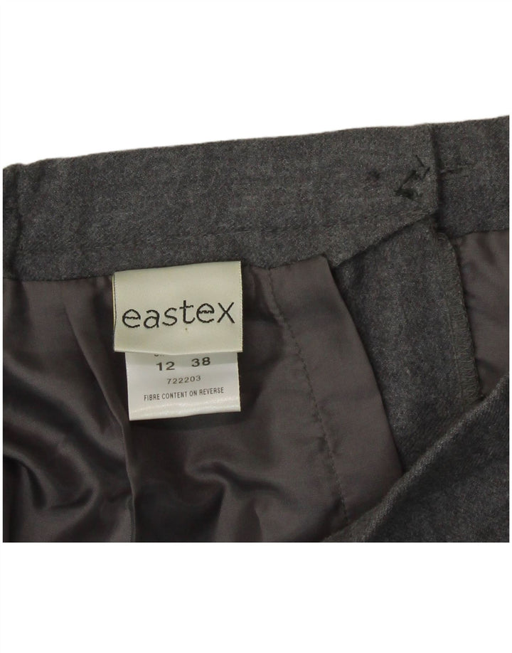 Eastex Γυναικεία Pencil Φούστα UK 12 Medium W30 Γκρι μαλλί