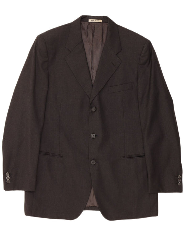 CARLO PIGNATELLI Ανδρικό σακάκι σακάκι με 3 κουμπιά UK 40 μεγάλο μαύρο μαλλί