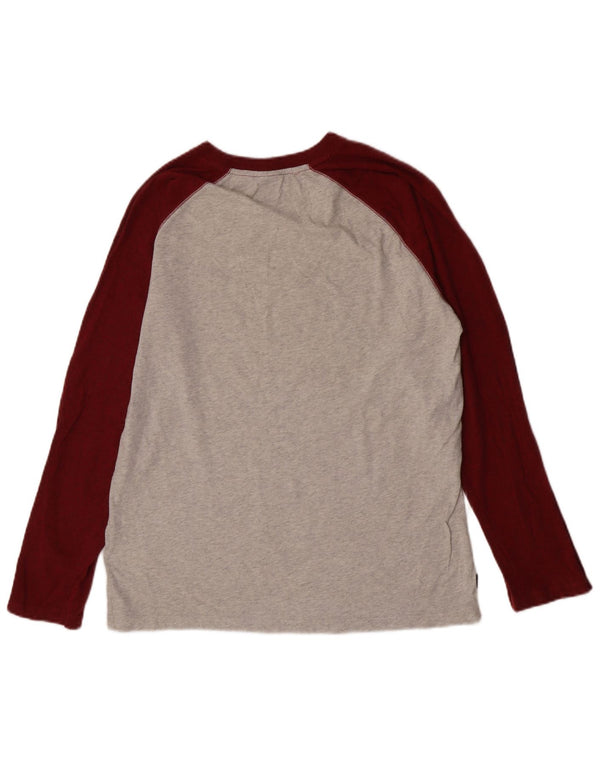 Superdry Boys Top μακρυμάνικο 15-16 ετών XL Γκρι βαμβακερό χρώμα