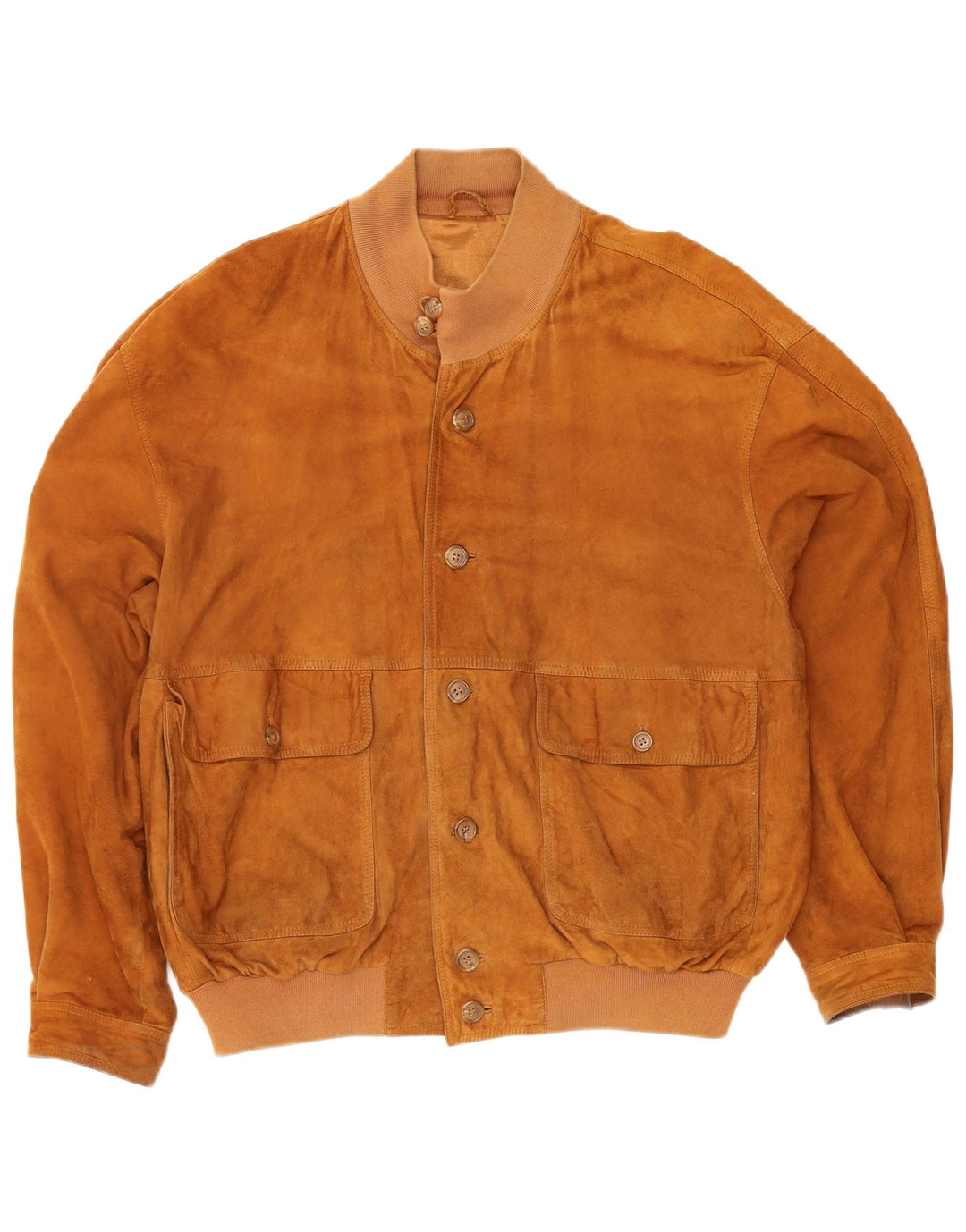Kapraun Ανδρικό Suede Bomber Jacket UK 42 XL Brown