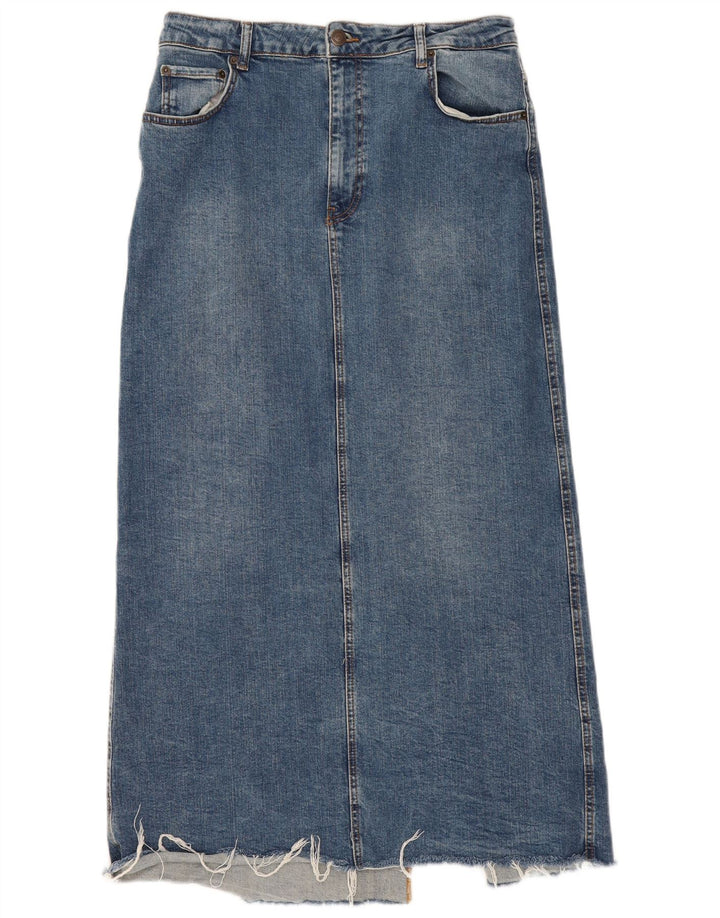 Zara Γυναικεία Τζιν Φούστα XL W32 Μπλε