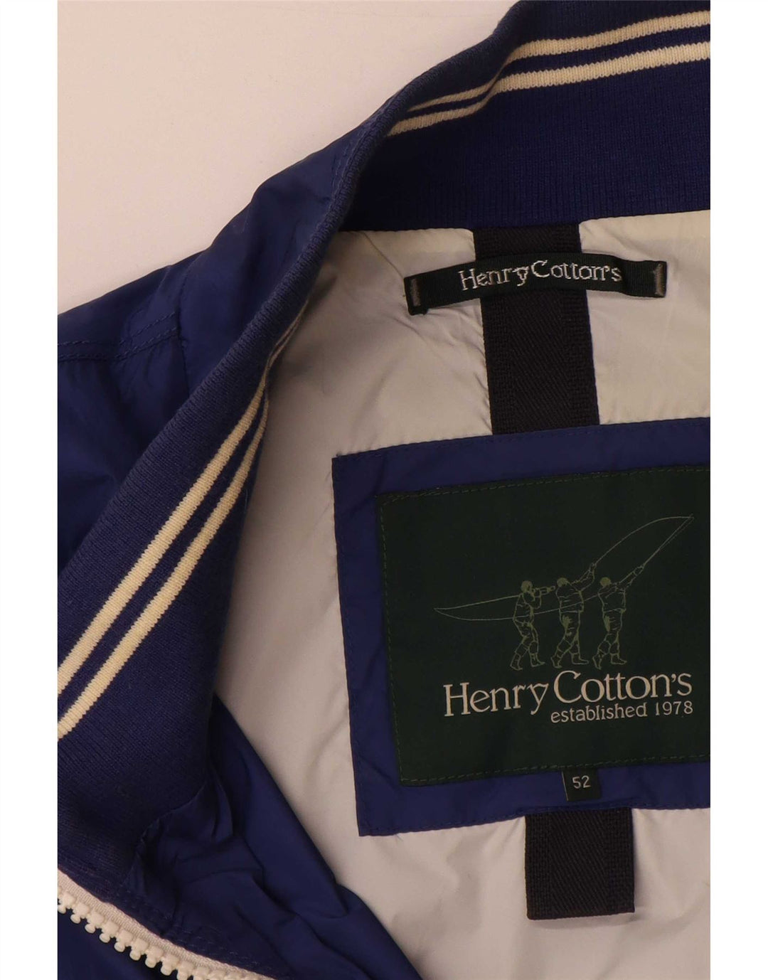 Ανδρικό γραφικό μπουφάν Henry Cottons IT 52 XL Blue Polyamide