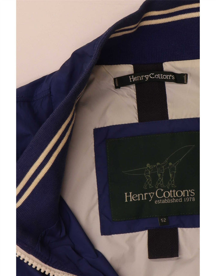 Ανδρικό γραφικό μπουφάν Henry Cottons IT 52 XL Blue Polyamide