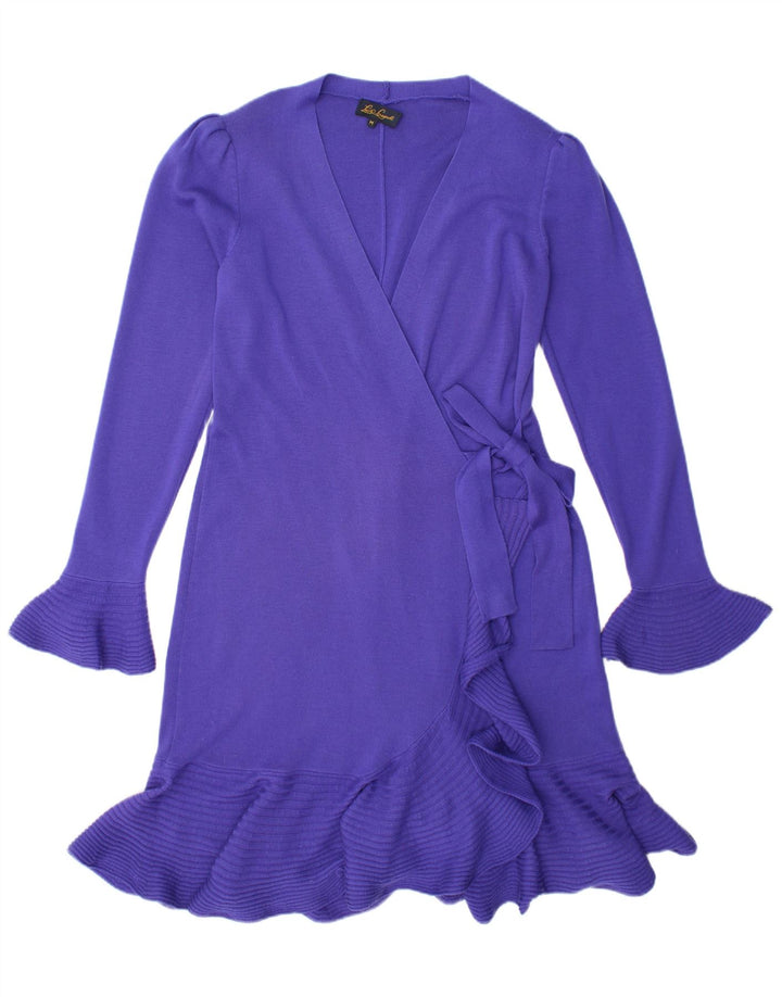 LUISA SPAGNOLI Γυναικείο πουλόβερ Longline Cardigan UK 14 Medium Purple