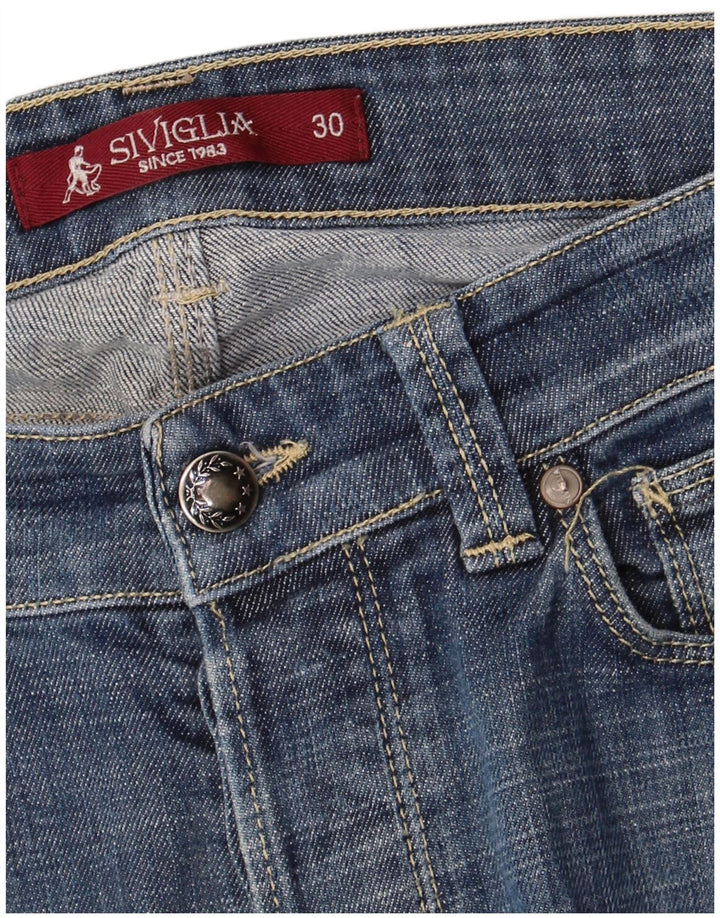 SIVIGLIA Γυναικείο Slim Jeans W30 L32 Μπλε βαμβακερό