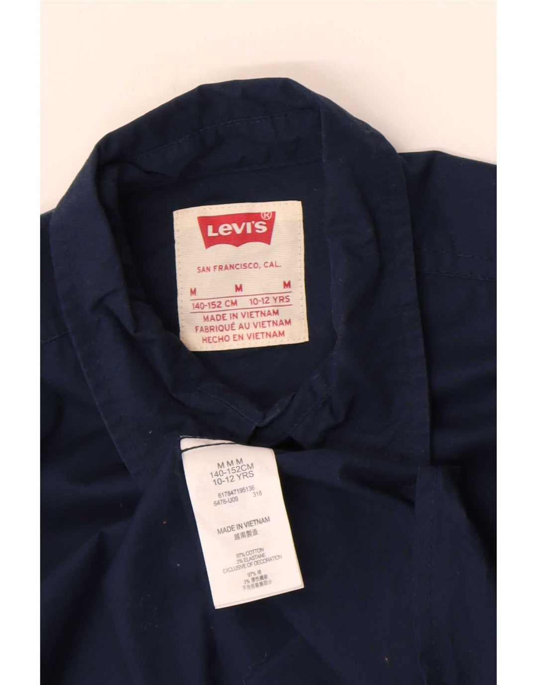 Μπλουζάκι Levi's Boys 10-11 Years Medium Navy Blue Cotton