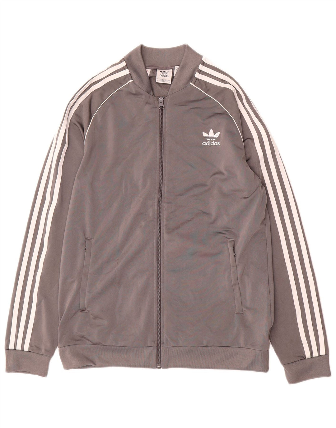 Τοπ μπουφάν Adidas Boys Tracksuit 15-16 Years Grey Polyester