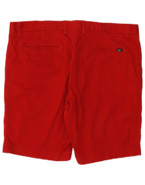 Ανδρικό σορτς Chino Lacoste Slim Fit Μέγεθος 50 XL W40 Κόκκινο βαμβακερό