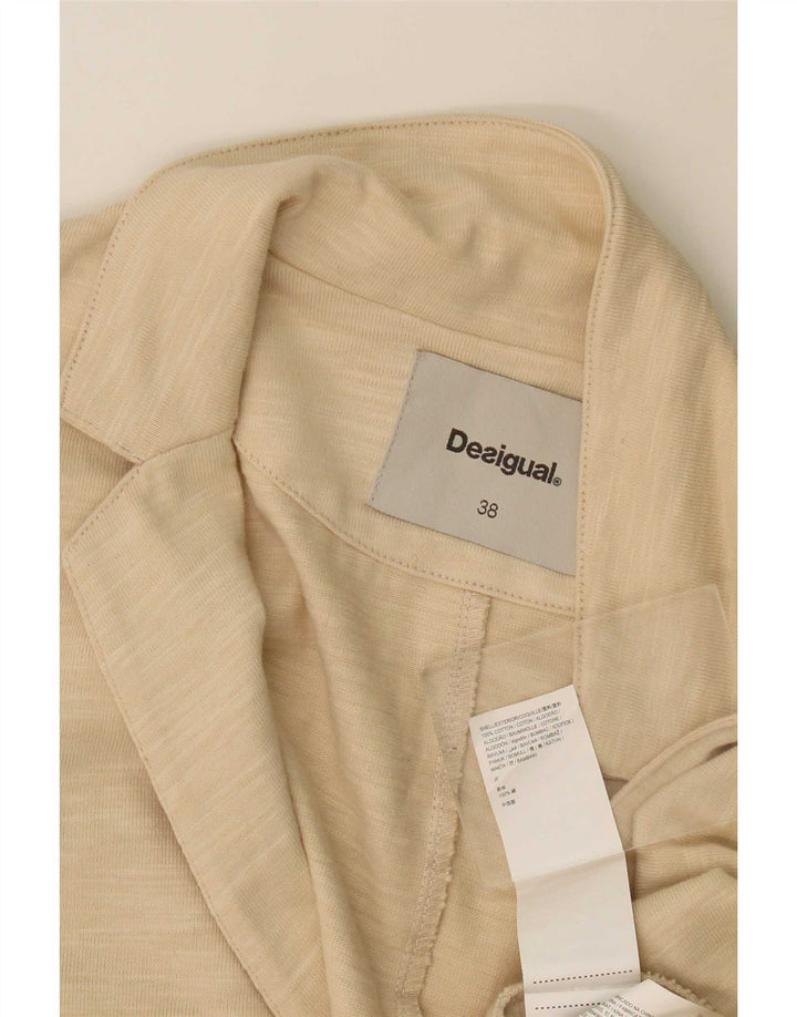Desigual Γυναικείο ανοιχτό σακάκι EU 38 Βαμβακερό μεσαίο μπεζ