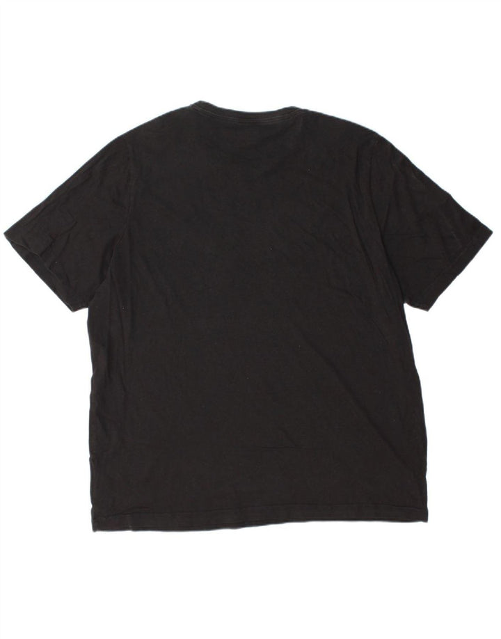 PUMA Mens Graphic T-Shirt Top 2XL Black Polyester