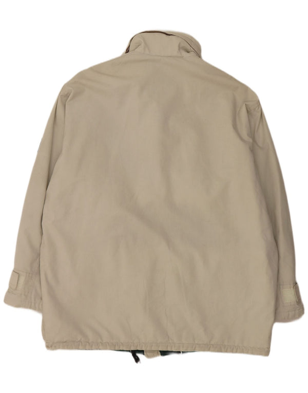 Ανδρικό τζάκετ Stratos με κουκούλα UK 42 XL Λευκό βαμβακερό