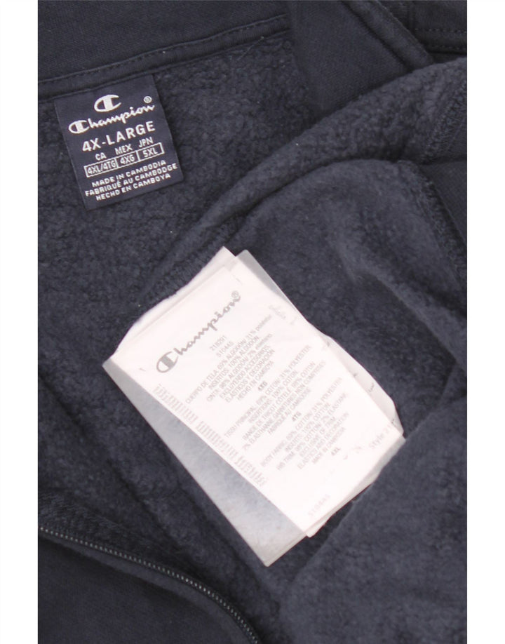 Ανδρική φούτερ CHAMPION με φερμουάρ Jumper 4XL Navy Blue Cotton