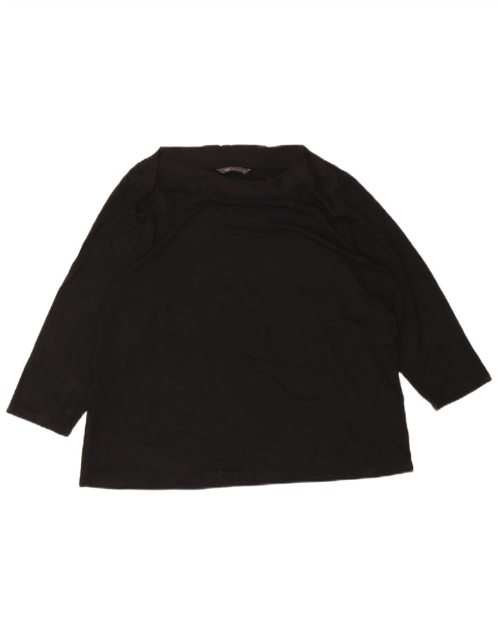 Marks & Spencer γυναικείο τοπ 3/4 μανίκι UK 18 XL μαύρη βισκόζη