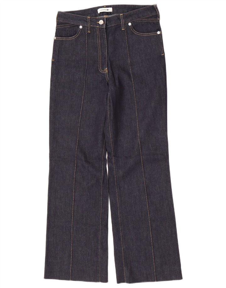 Lacoste Γυναικεία Bootcut Τζιν 36 Small W28 L29 Navy Blue Cotton