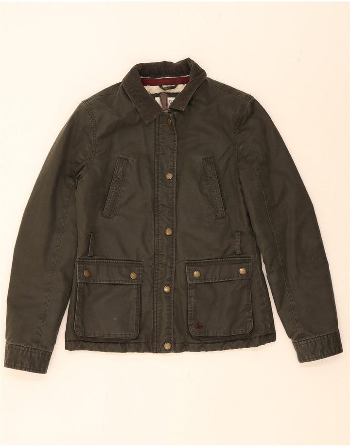 JACK WILLS Womens Utility Jacket UK 8 Small Green Cotton Vintage Jack Wills and Second-Hand Jack Wills from Messina Hembry 