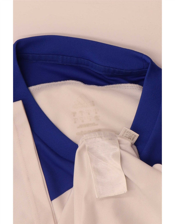 Ανδρικό T-Shirt Climalite Adidas Top Medium White Colourblock Polyester