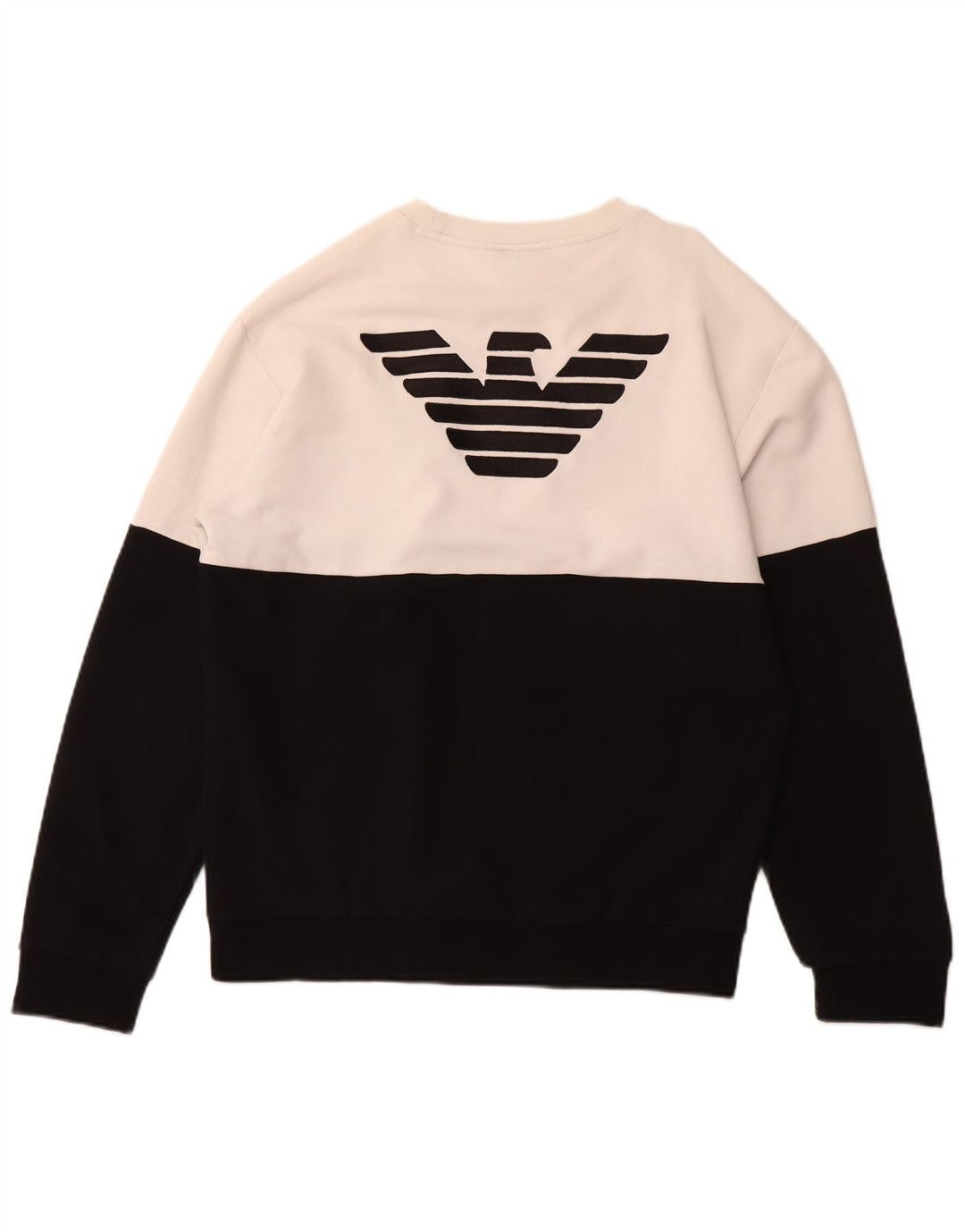 EMPORIO ARMANI Γυναικείο γραφικό φούτερ Jumper UK 18 XL Black Colourblock