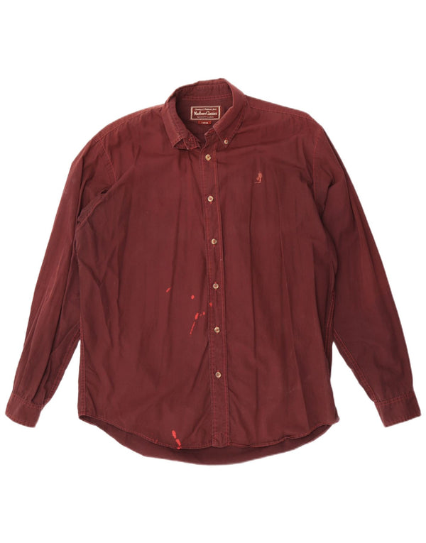 Ανδρικό πουκάμισο Marlboro Classics Large Maroon