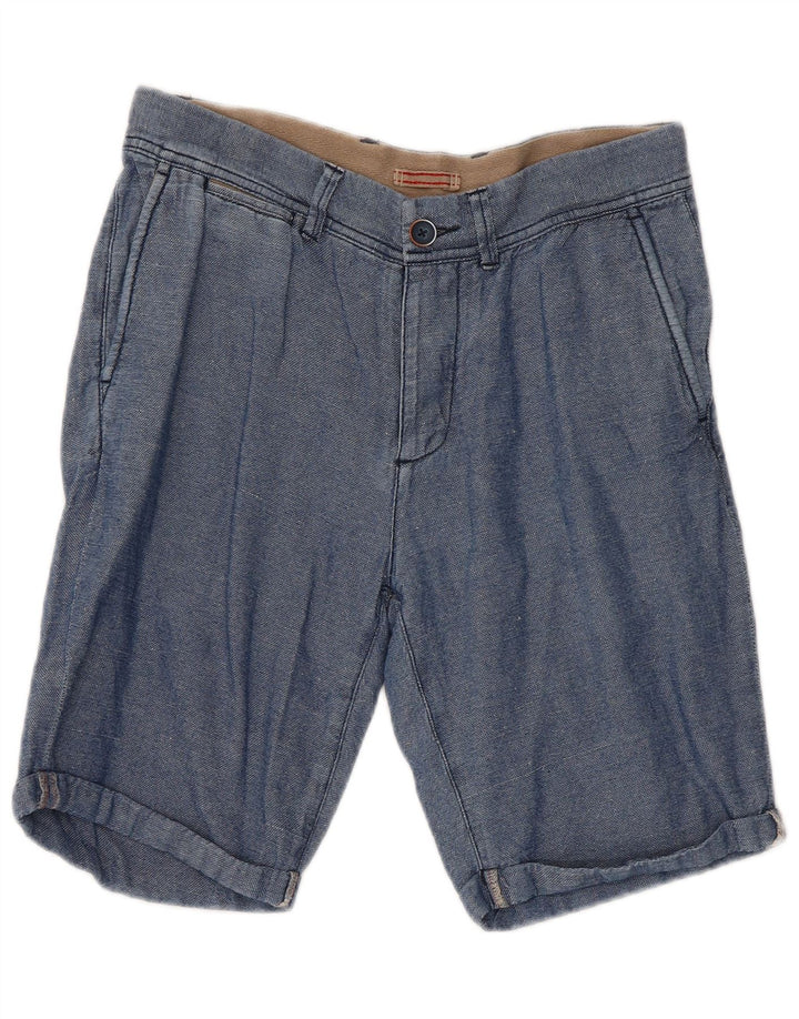 Refrigiwear Γυναικείο κανονικό σορτς Chino W30 μεσαίο μπλε βαμβακερό