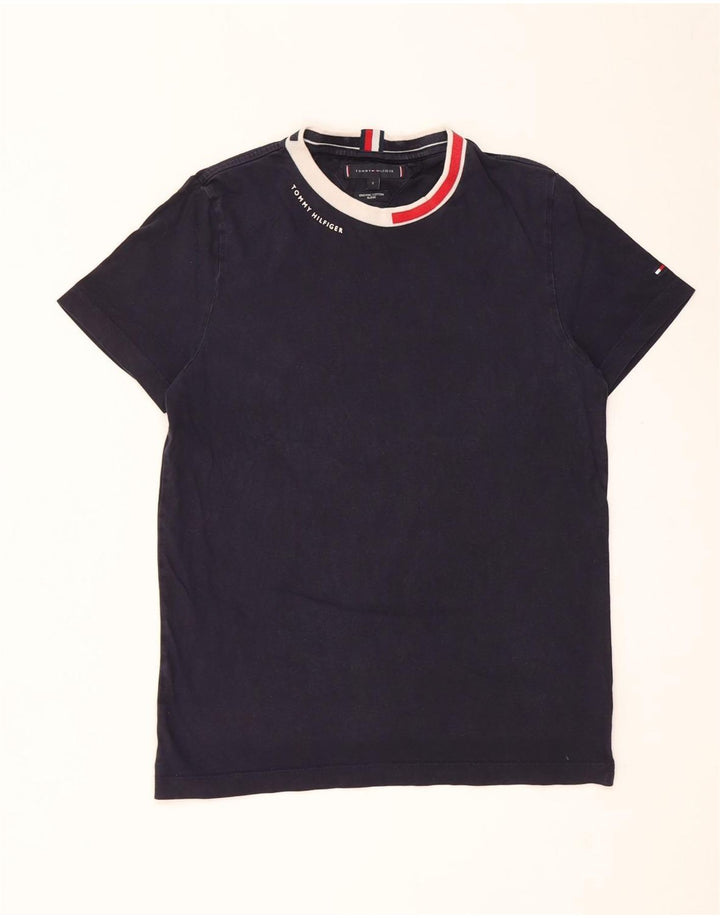 Tommy Hilfiger Ανδρικό T-Shirt Top Μικρό Navy Blue βαμβακερό