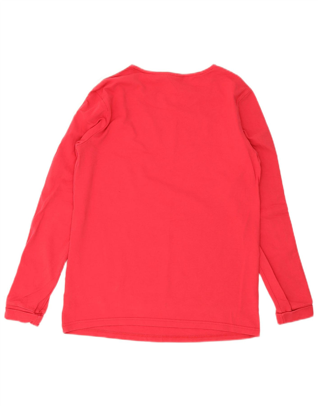 Γυναικείο τοπ Adidas μακρυμάνικο UK 10 Small Red Colourblock