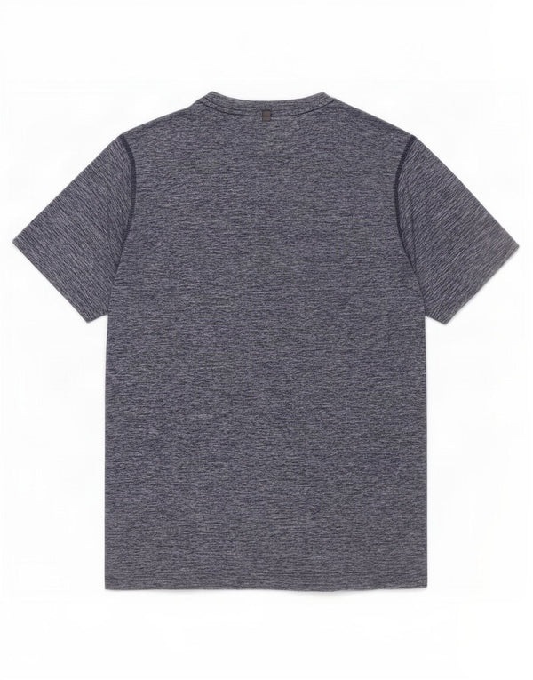 Ανδρικό γραφικό μπλουζάκι New Balance Top Medium Navy Blue Flecked Polyester