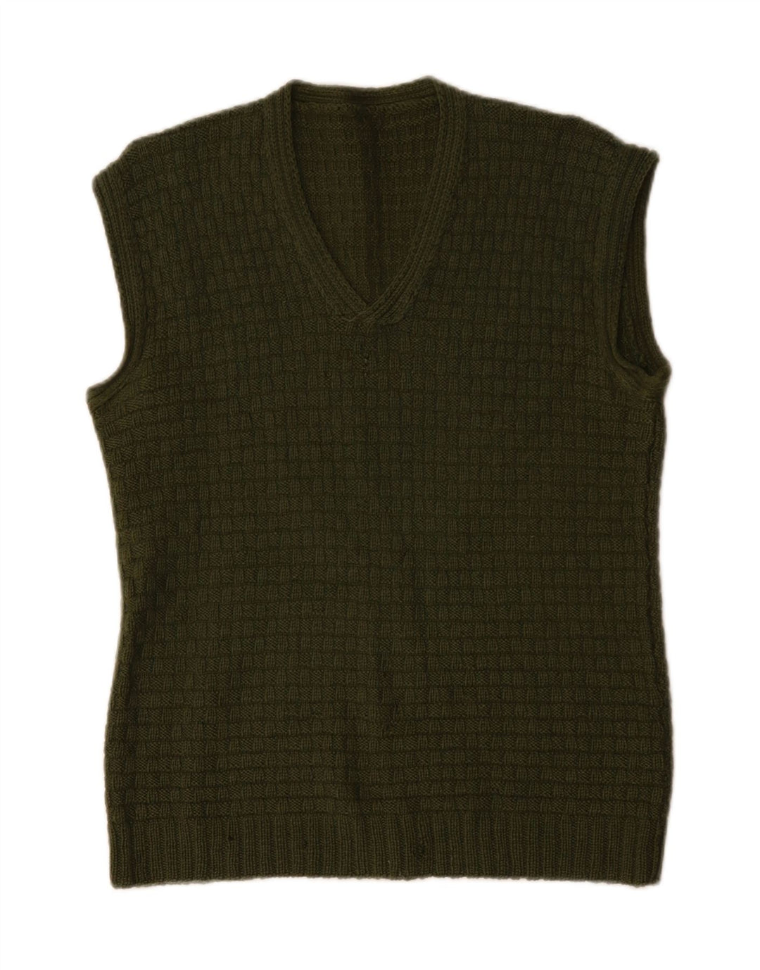 VINTAGE Γυναικείο Γιλέκο Tank Top UK 14 Medium Green