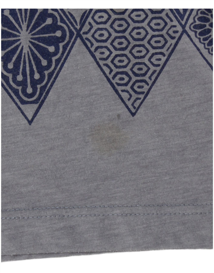 Γυναικείο αμάνικο μπλουζάκι πόλο LOTTO UK 12 Medium Blue Geometric