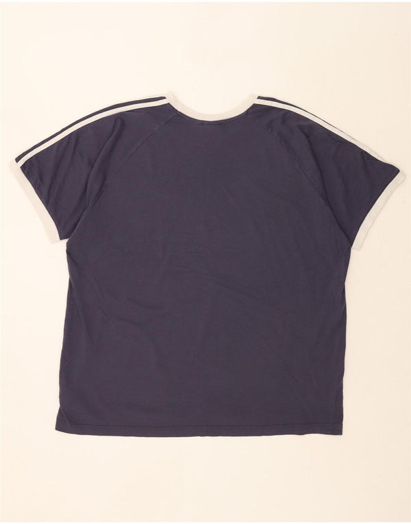 Ανδρικό T-Shirt ADIDAS Top 2XL Navy Blue Cotton